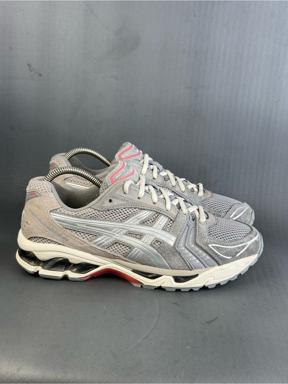 ASICS Gel Kayano 14 'Clay Grey Pure Silver' athletic sneaker shoes men’s 8.5